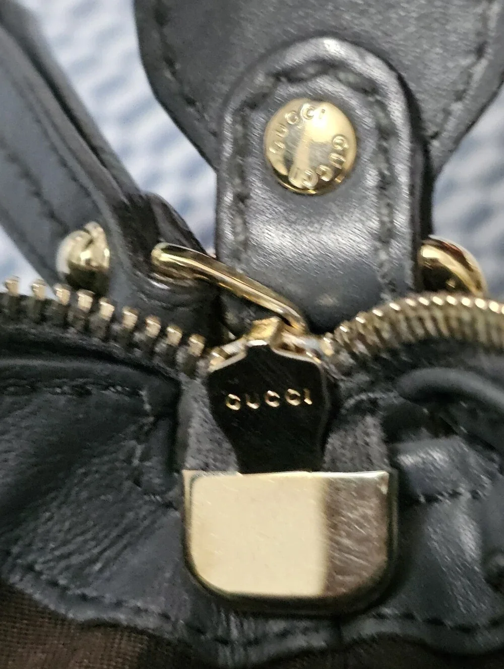 Gucci Grey Guccisima Embossed Leather Sukey Hobo GoldTone Charm Shoulder Bag